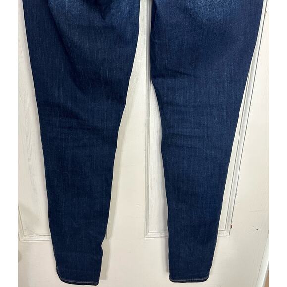 J. Crew Factory Stretch Skinny Blue Jeans Style E7294 Size 28/30 Dark Mid Rise - Picture 6 of 10